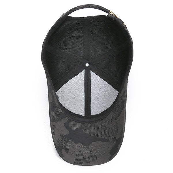 Camo Black Cap Hat