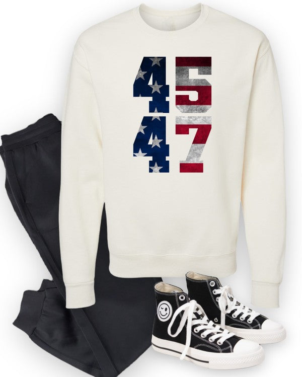 45 47 Trump America Graphic Sweatshirt