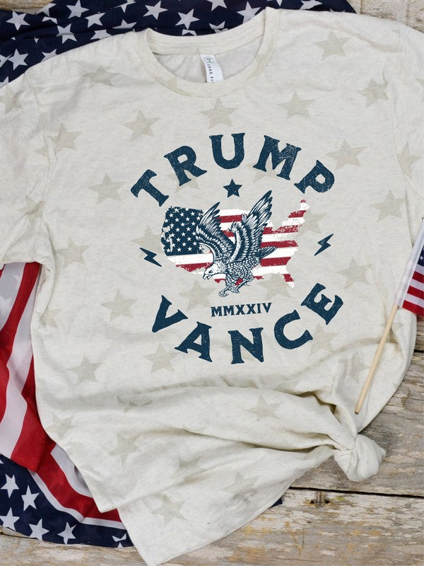 Trump Vance American Eagle Graphic Star Tee