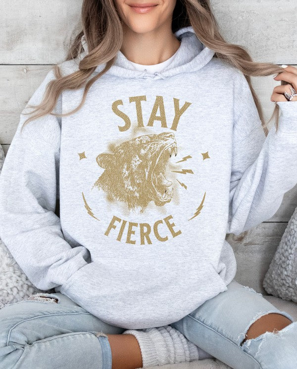 Stay Fierce Tiger Graphic Hoodie