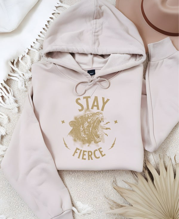 Stay Fierce Tiger Graphic Hoodie