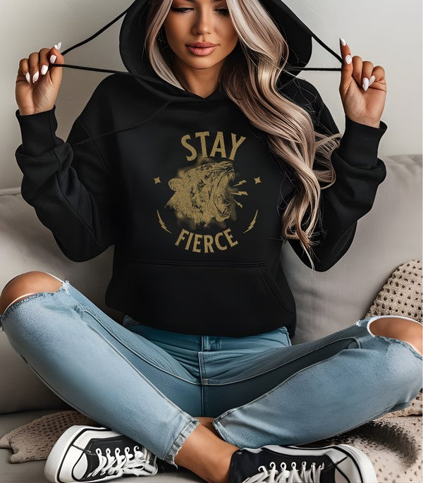 Stay Fierce Tiger Graphic Hoodie