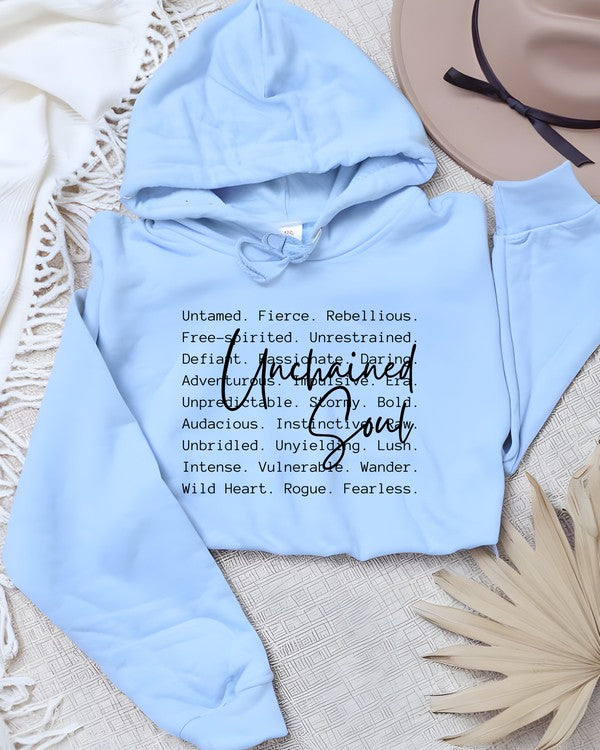 Unchained Soul Words Graphic Hoodie