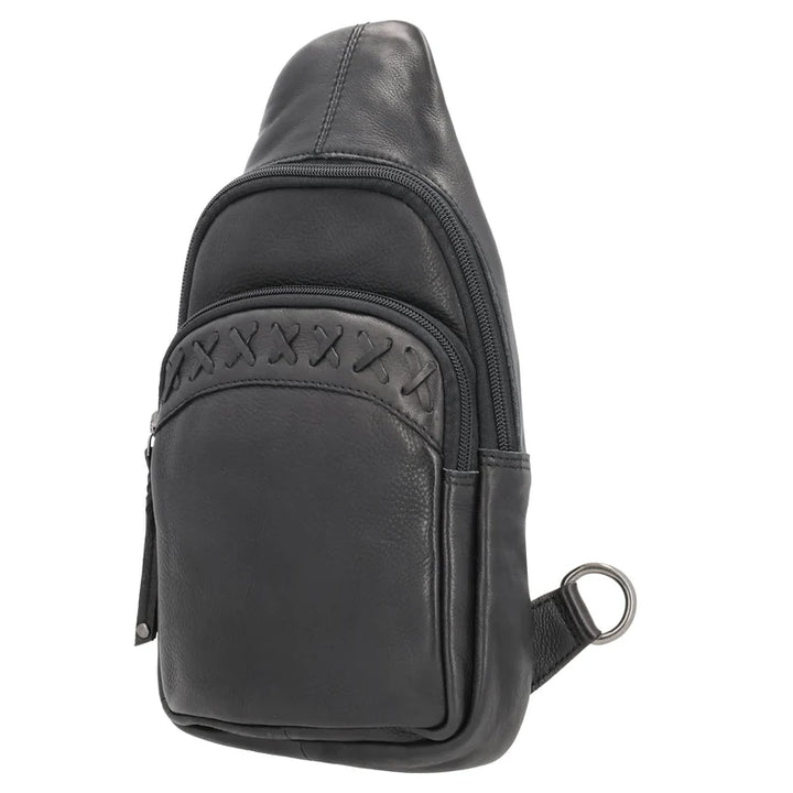 TAYLOR SLING LEATHER BACKPACK