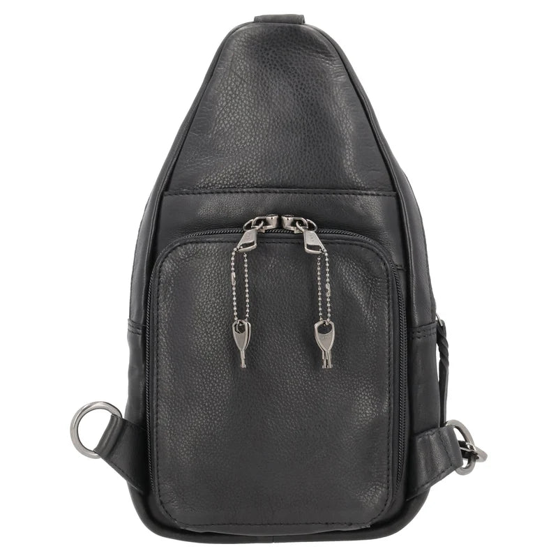 TAYLOR SLING LEATHER BACKPACK