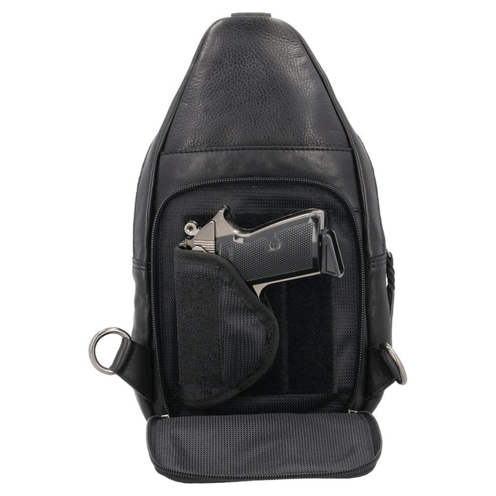 TAYLOR SLING LEATHER BACKPACK