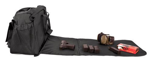 Red Rock Deluxe Range Bag Blk - Fold Out Work/cleaning Gun Mat