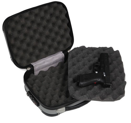 Bulldog Polycarbonate Pistol - Case W/ Tsa Como Lock Grey 9"