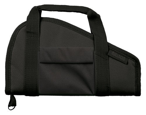 Bulldog Pistol Case 12" Black - Accessory Pocket & Carry Strap
