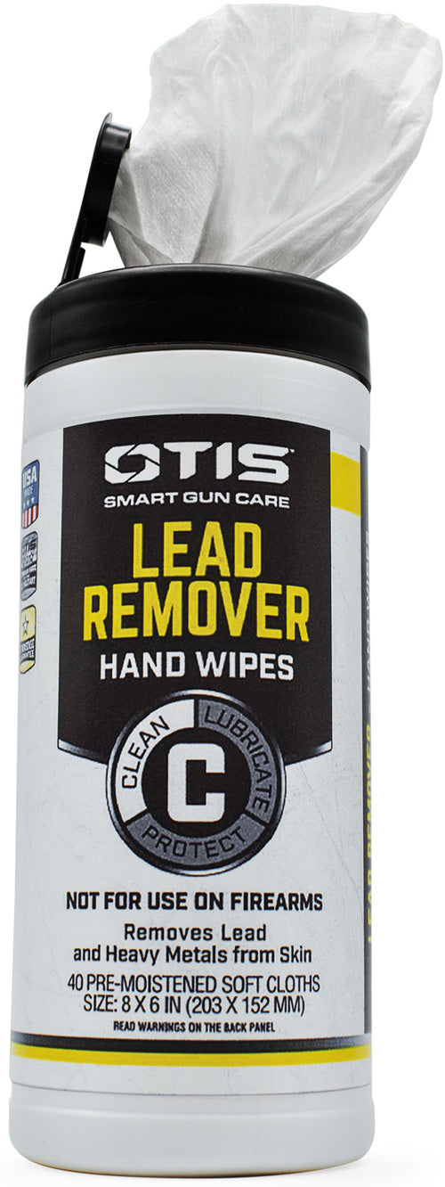 Otis Lead Remover Hand Wipes - Canister 40 Count